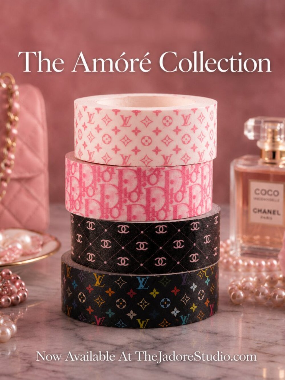 Louis Vuitton, Chanel, Dior Luxe Washi Tape - The Amoré Collection